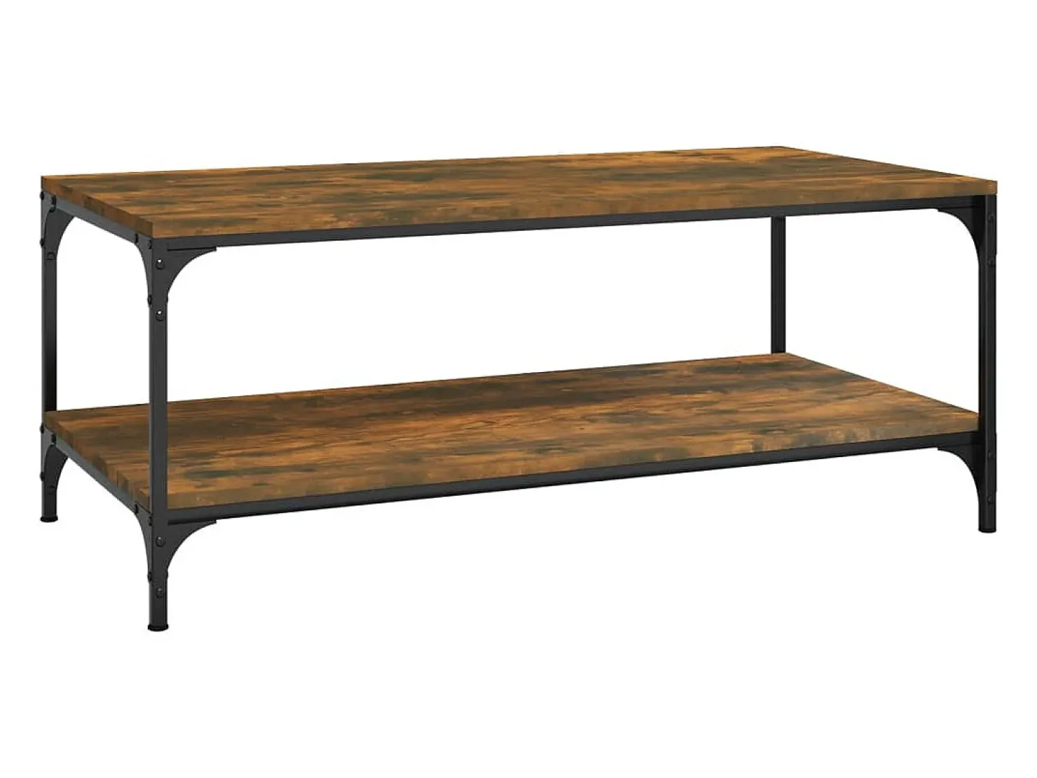 Mesa De Centro|vidaxl Mesa de centro 100x50x40 cm madeira processada carvalho fumado Natural claro