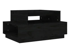 Mesa De Centro*vidaxl Mesa de centro 80x55x40,5 cm madeira de pinho maciça Preto