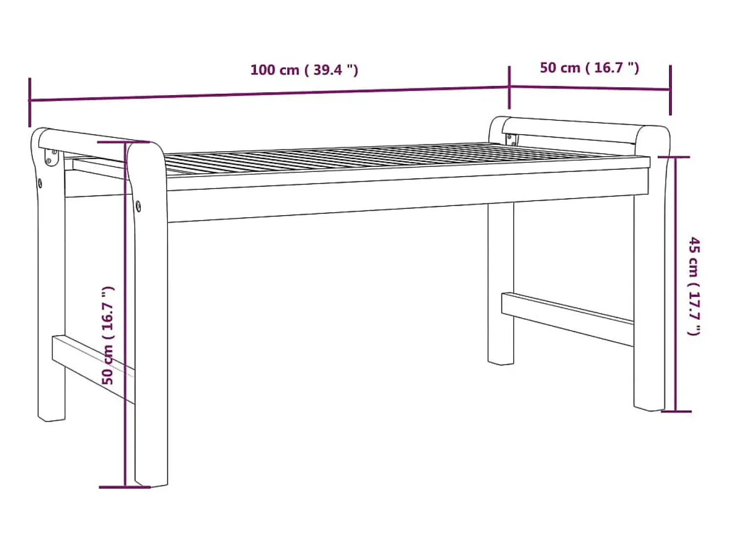 Mesa De Centro|vidaxl Mesa de centro 100x50x50 cm madeira de acácia maciça Natural claro