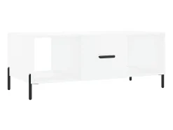 Mesa De Centro* Mesa de centro 102x50x40 cm madeira processada PT384512 Branco