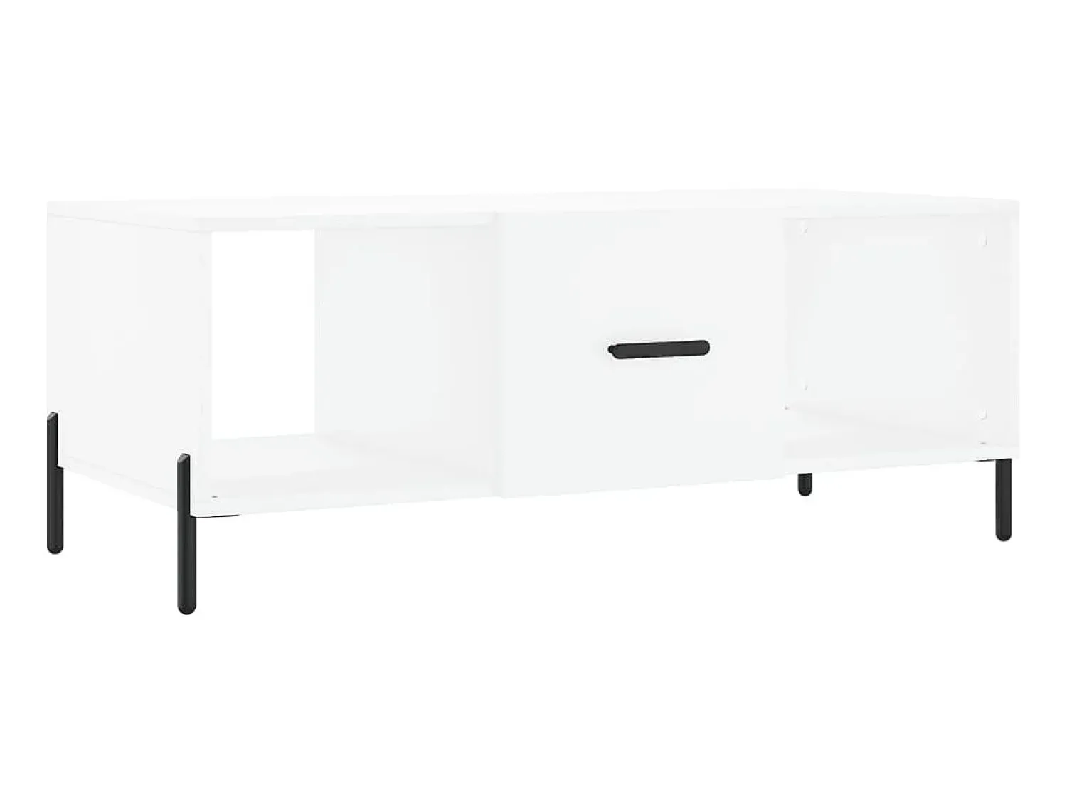 Mesa De Centro* Mesa de centro 102x50x40 cm madeira processada PT384512 Branco