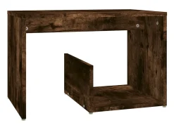 Mesa De Centro* Mesa de centro 59x36x38 cm madeira processada carvalho fumado PT509540 Castanho