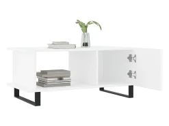 Mesa De Centro*vidaxl Mesa de centro 90x50x40 cm madeira processada Branco