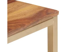 Mesa De Centro* Mesa de centro 60x60x40 cm madeira de sheesham maciça PT759289 Castanho