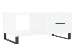 Outlet vidaxl Mesa de centro 90x50x40 cm madeira processada Branco