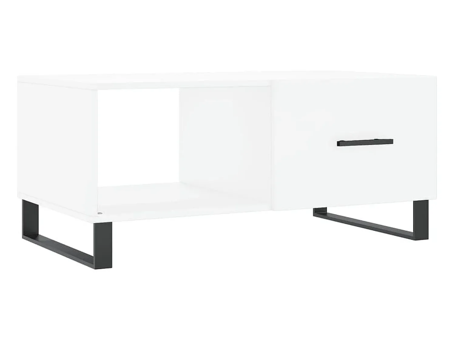 Outlet vidaxl Mesa de centro 90x50x40 cm madeira processada Branco
