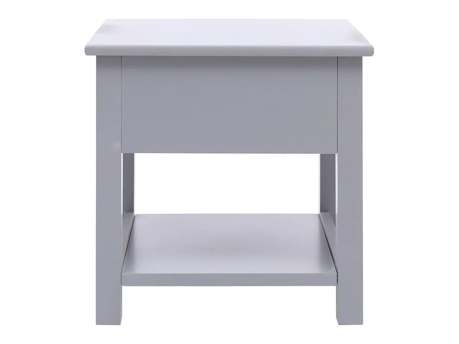 Mesa De Centro| Mesa de centro 40x40x40 cm madeira de paulownia PT947713 Cinzento