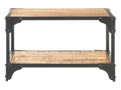 Discount Mesa de centro 60x60x35 cm madeira de mangueira maciça PT443968 Castanho