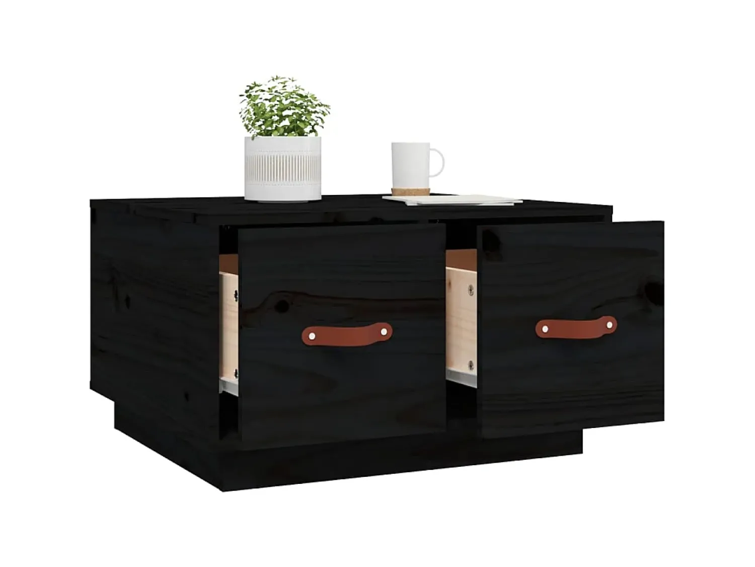 Mesa de centro 60x53x35 cm madeira de pinho maciça PT250583^ Mesa De Centro