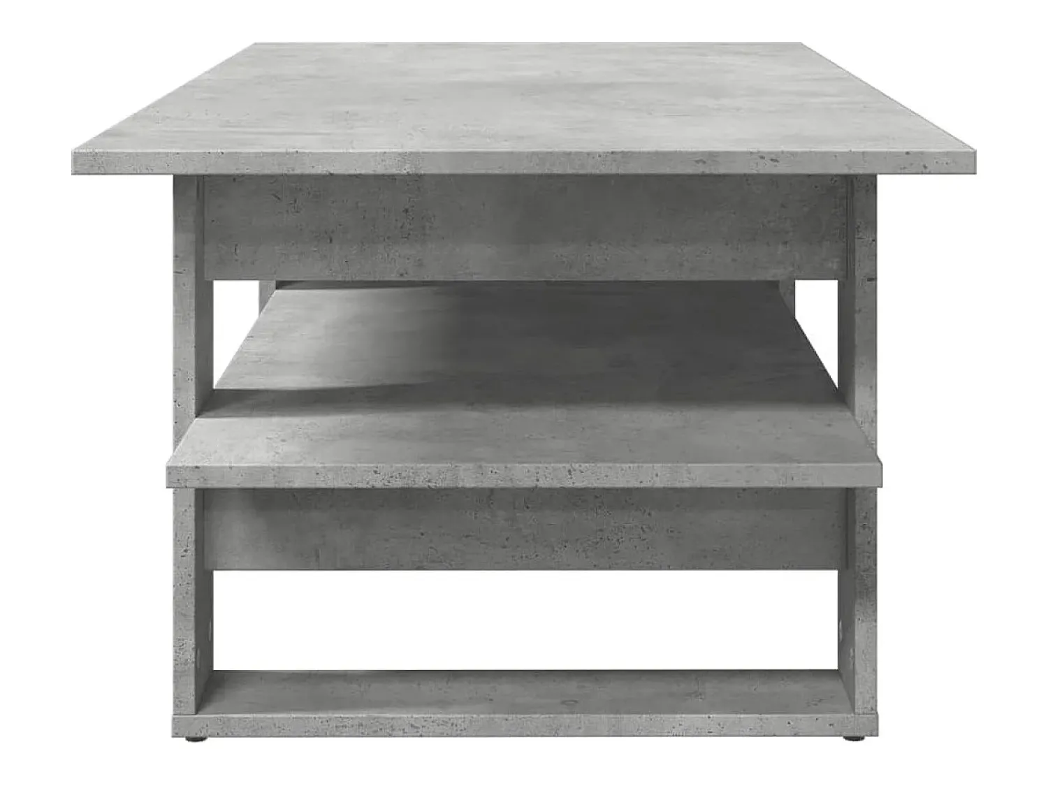 Hot Mesa de centro 102x55x42 cm madeira processada cinza cimento PT241440 Cinzento
