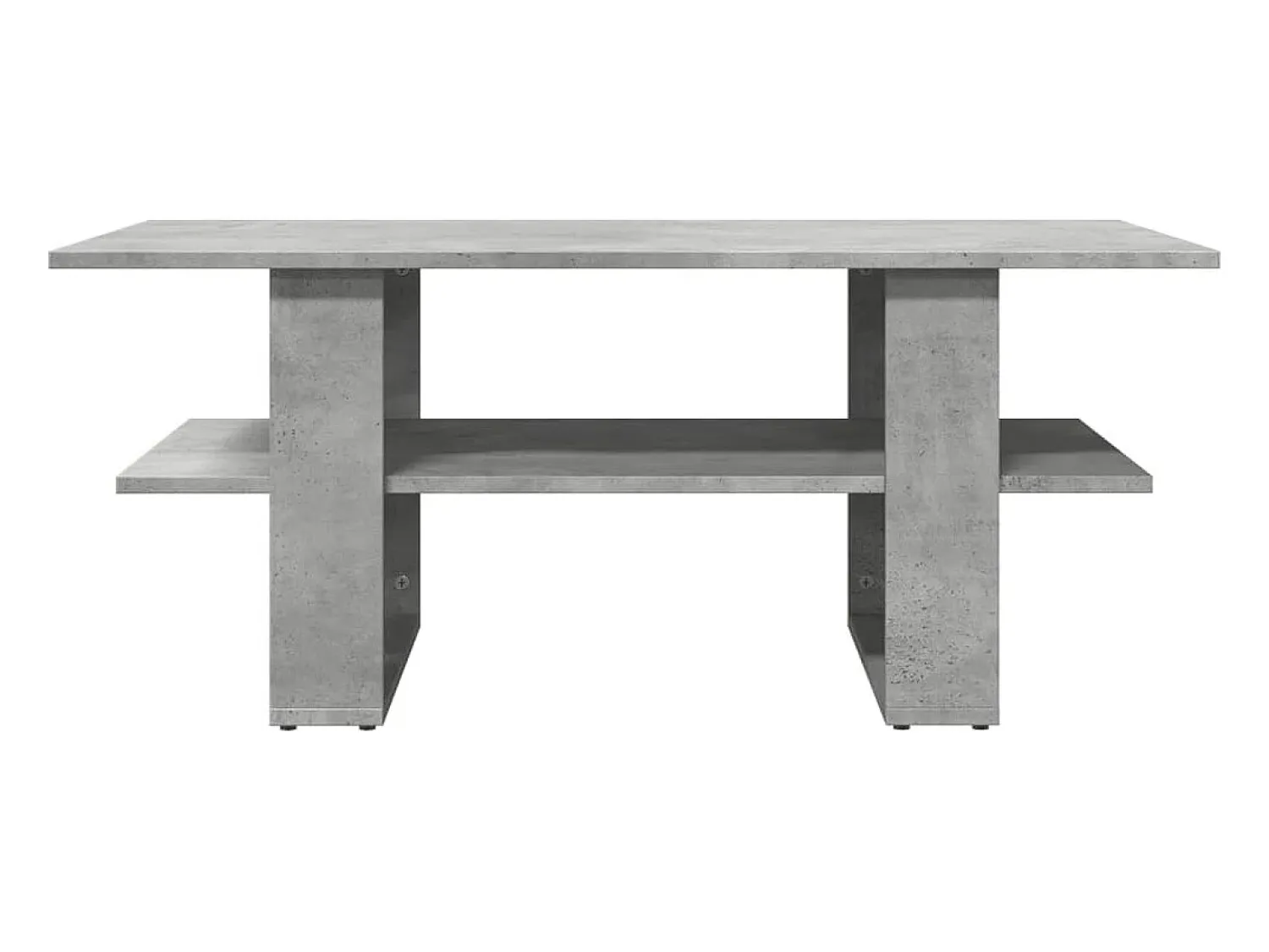 Hot Mesa de centro 102x55x42 cm madeira processada cinza cimento PT241440 Cinzento