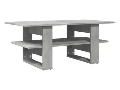 Hot Mesa de centro 102x55x42 cm madeira processada cinza cimento PT241440 Cinzento