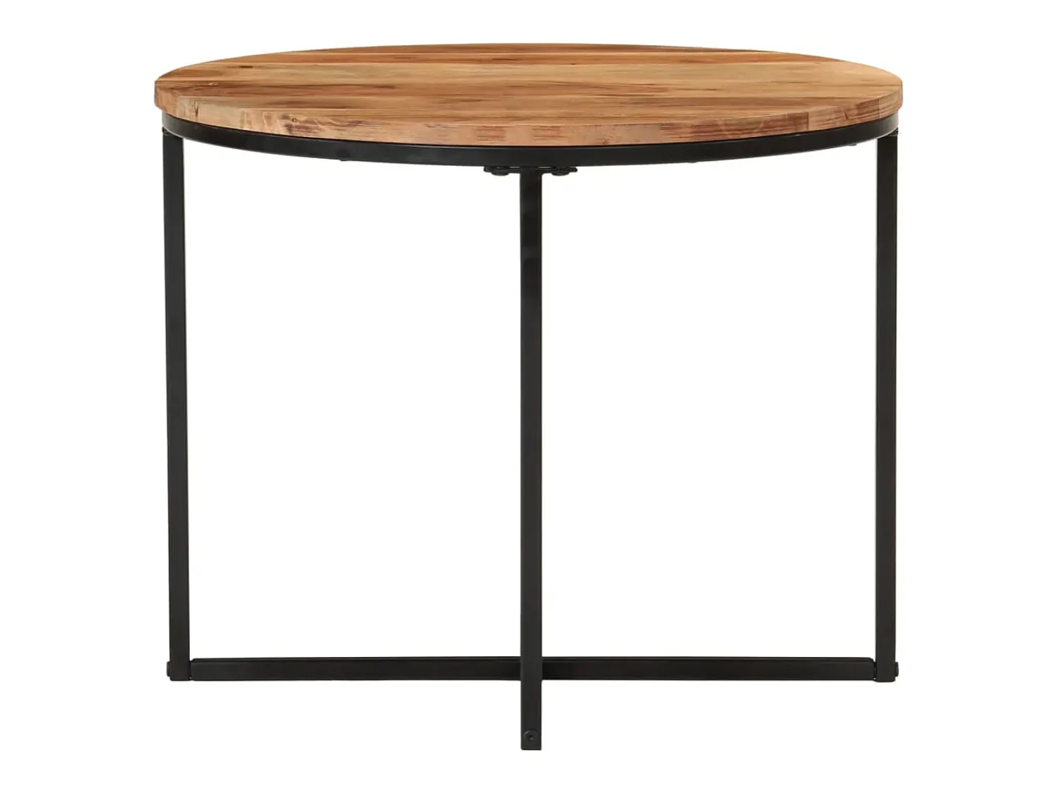 Sale Mesa de centro 55x55x45 cm madeira de acácia maciça e ferro PT906855 Castanho