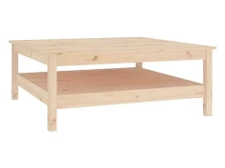 Mesa De Centro|vidaxl Mesa de centro 100x100x40 cm madeira maciça de pinho Natural claro