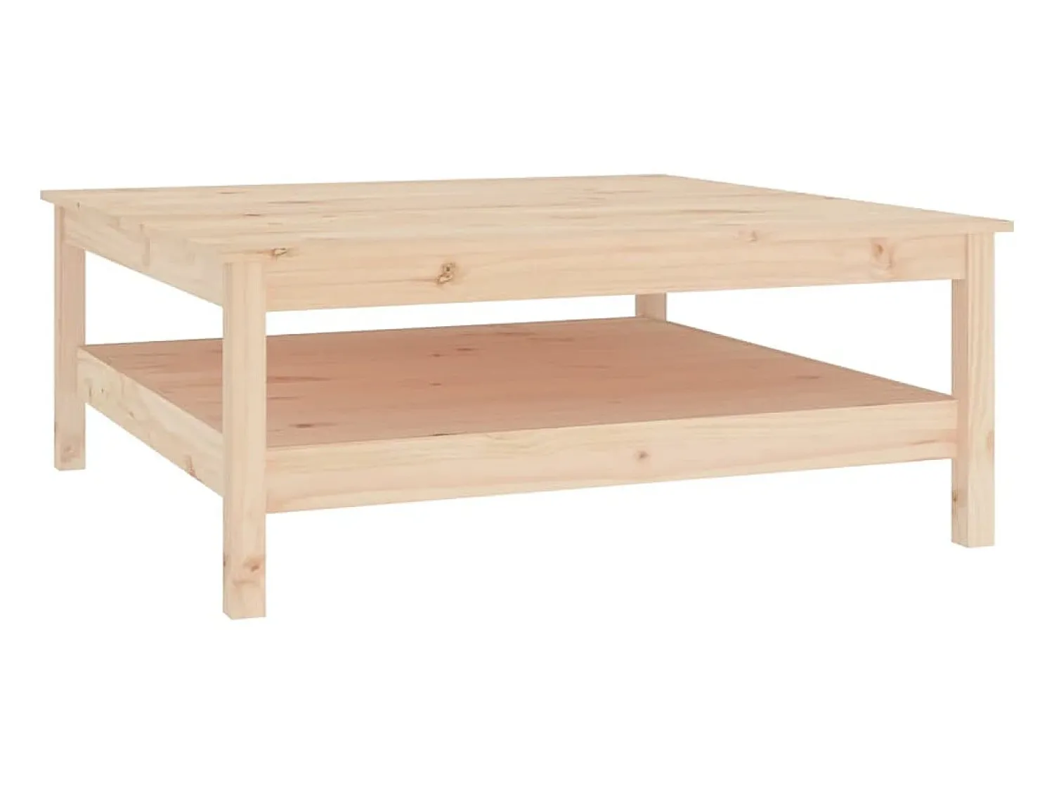 Mesa De Centro|vidaxl Mesa de centro 100x100x40 cm madeira maciça de pinho Natural claro