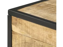vidaxl Mesa de centro 70x50x33 cm madeira de mangueira maciça^ Mesa De Centro