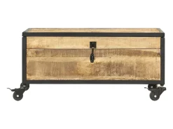 vidaxl Mesa de centro 70x50x33 cm madeira de mangueira maciça^ Mesa De Centro