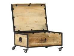 vidaxl Mesa de centro 70x50x33 cm madeira de mangueira maciça^ Mesa De Centro