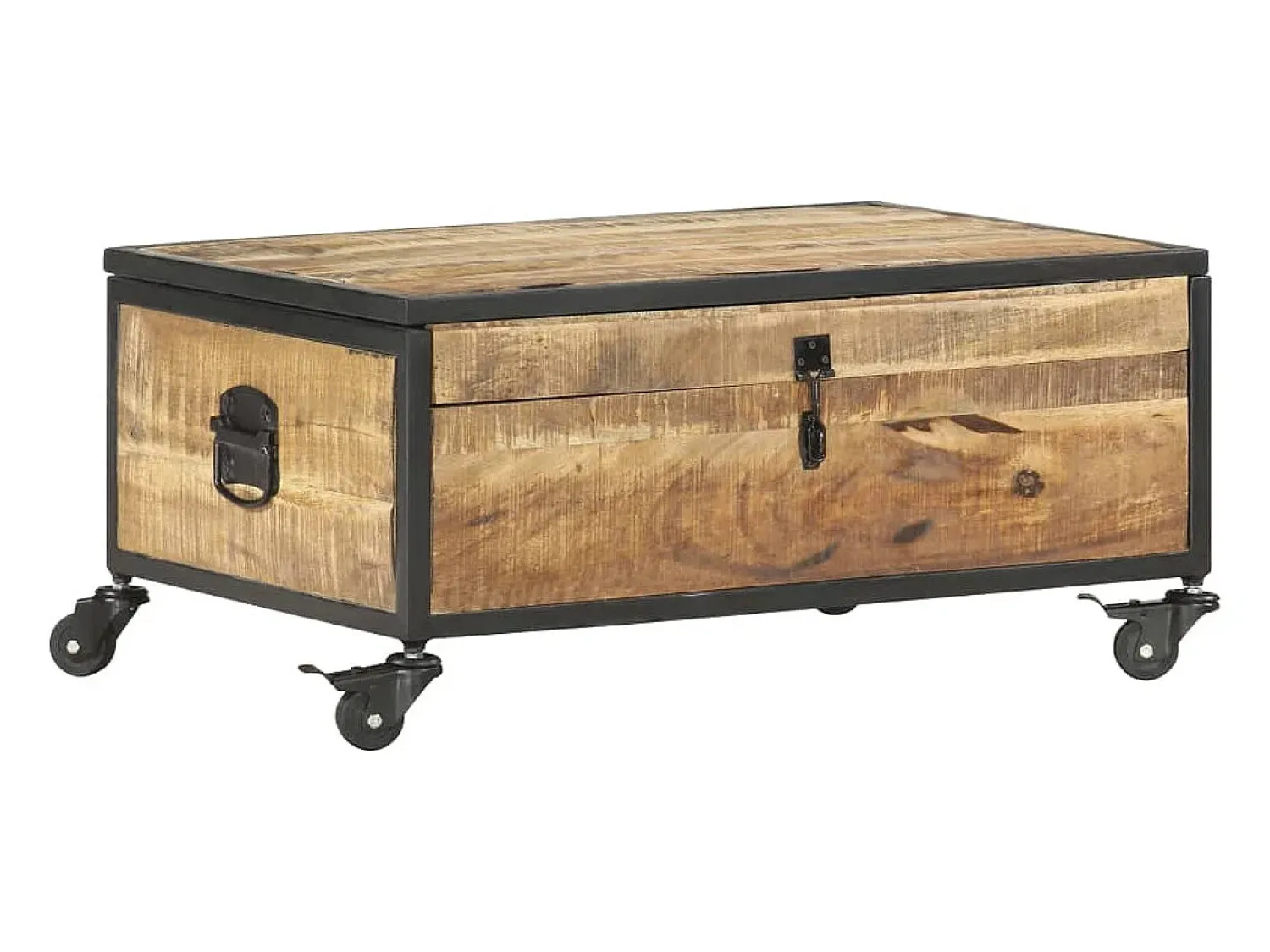 vidaxl Mesa de centro 70x50x33 cm madeira de mangueira maciça^ Mesa De Centro