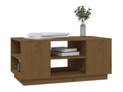 Mesa De Centro| Mesa de centro 90x49x40,5 cm madeira pinho maciça mel PT822615 Castanho