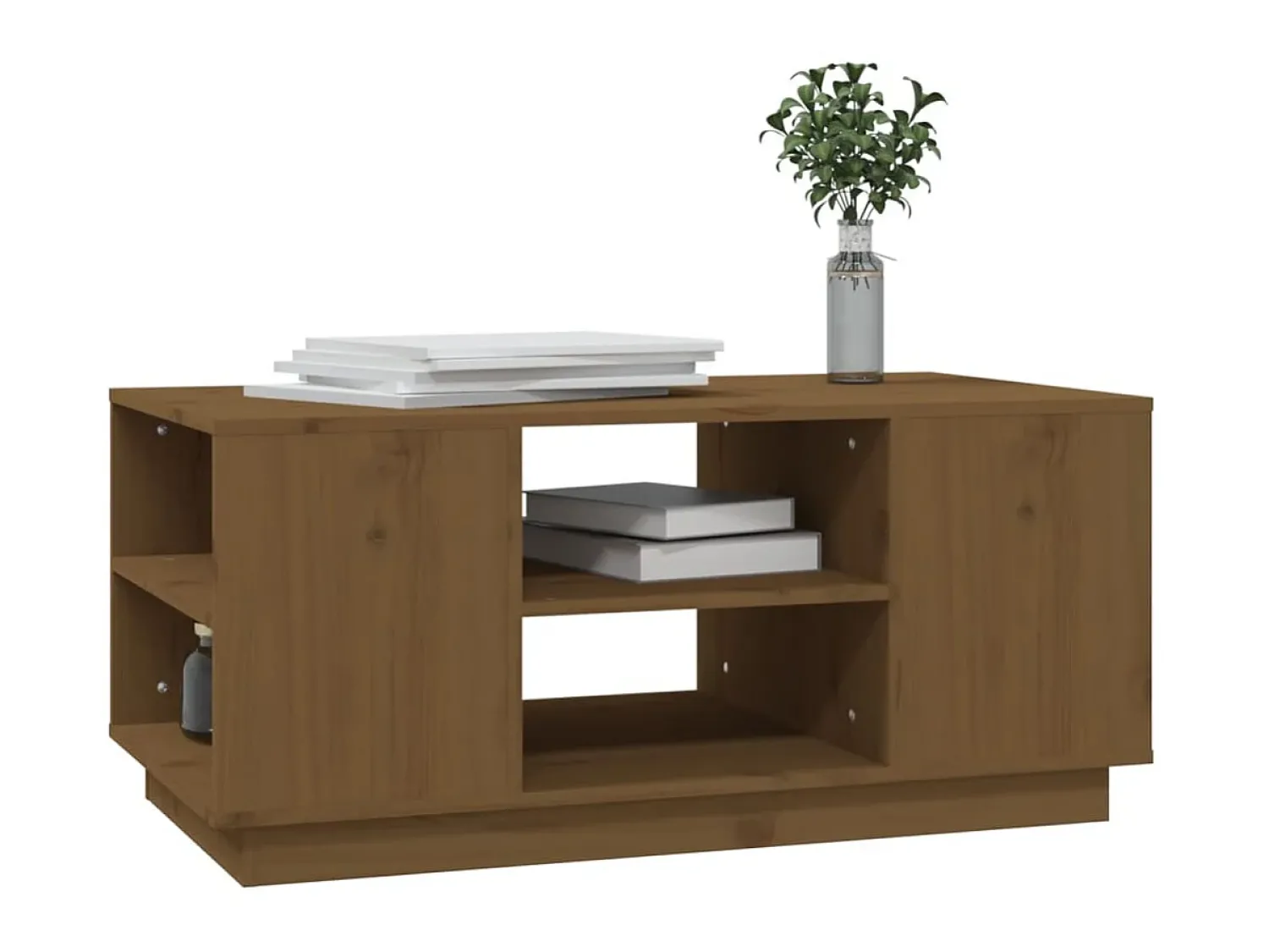Mesa De Centro| Mesa de centro 90x49x40,5 cm madeira pinho maciça mel PT822615 Castanho