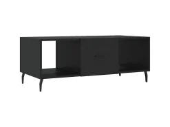Clearance Mesa de centro 102x50x40 cm madeira processada PT144898 Preto