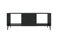 Clearance Mesa de centro 102x50x40 cm madeira processada PT144898 Preto