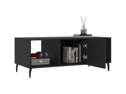 Clearance Mesa de centro 102x50x40 cm madeira processada PT144898 Preto