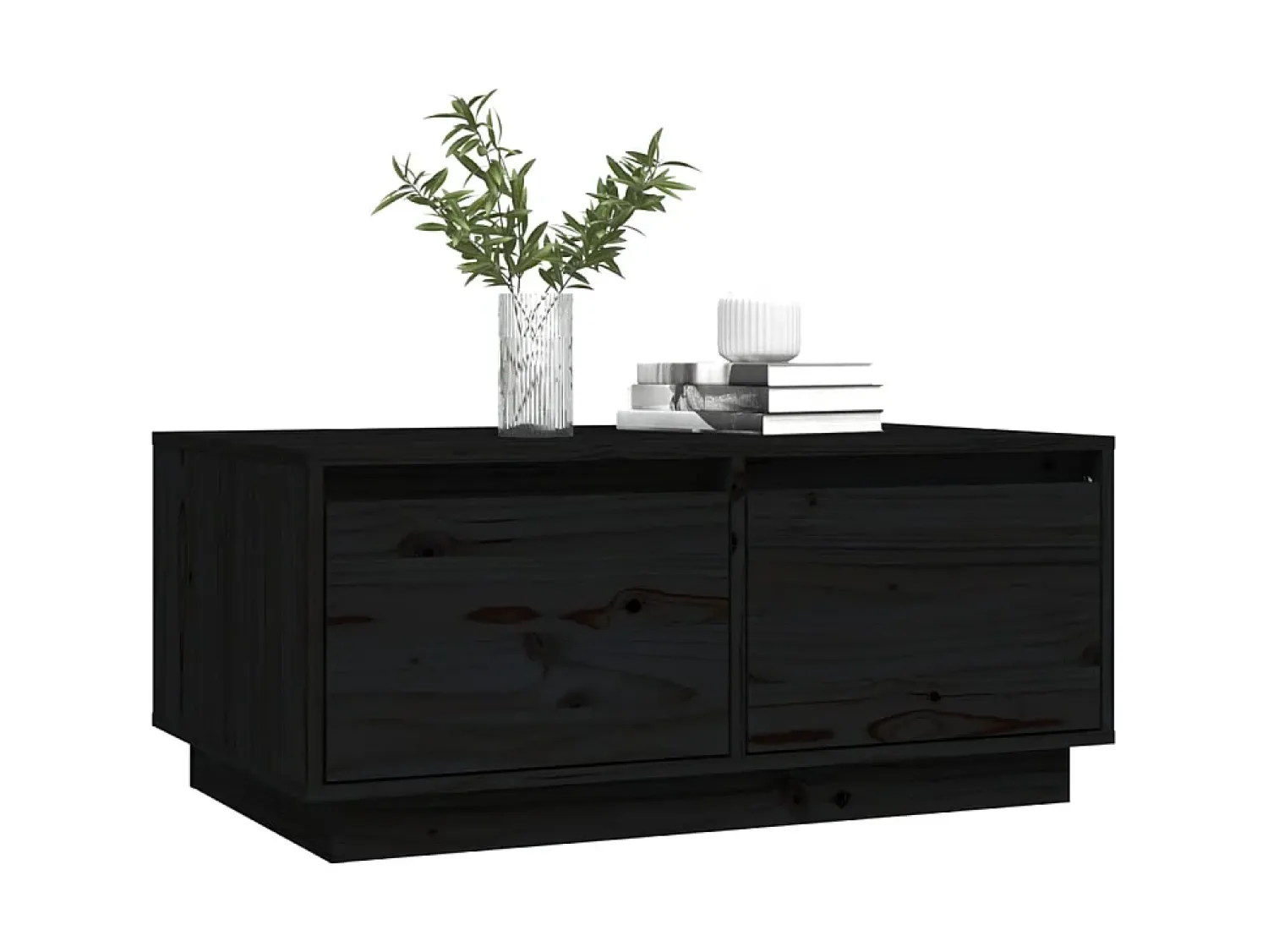 Mesa de centro 80x50x35 cm madeira de pinho maciça PT337310^ Mesa De Centro