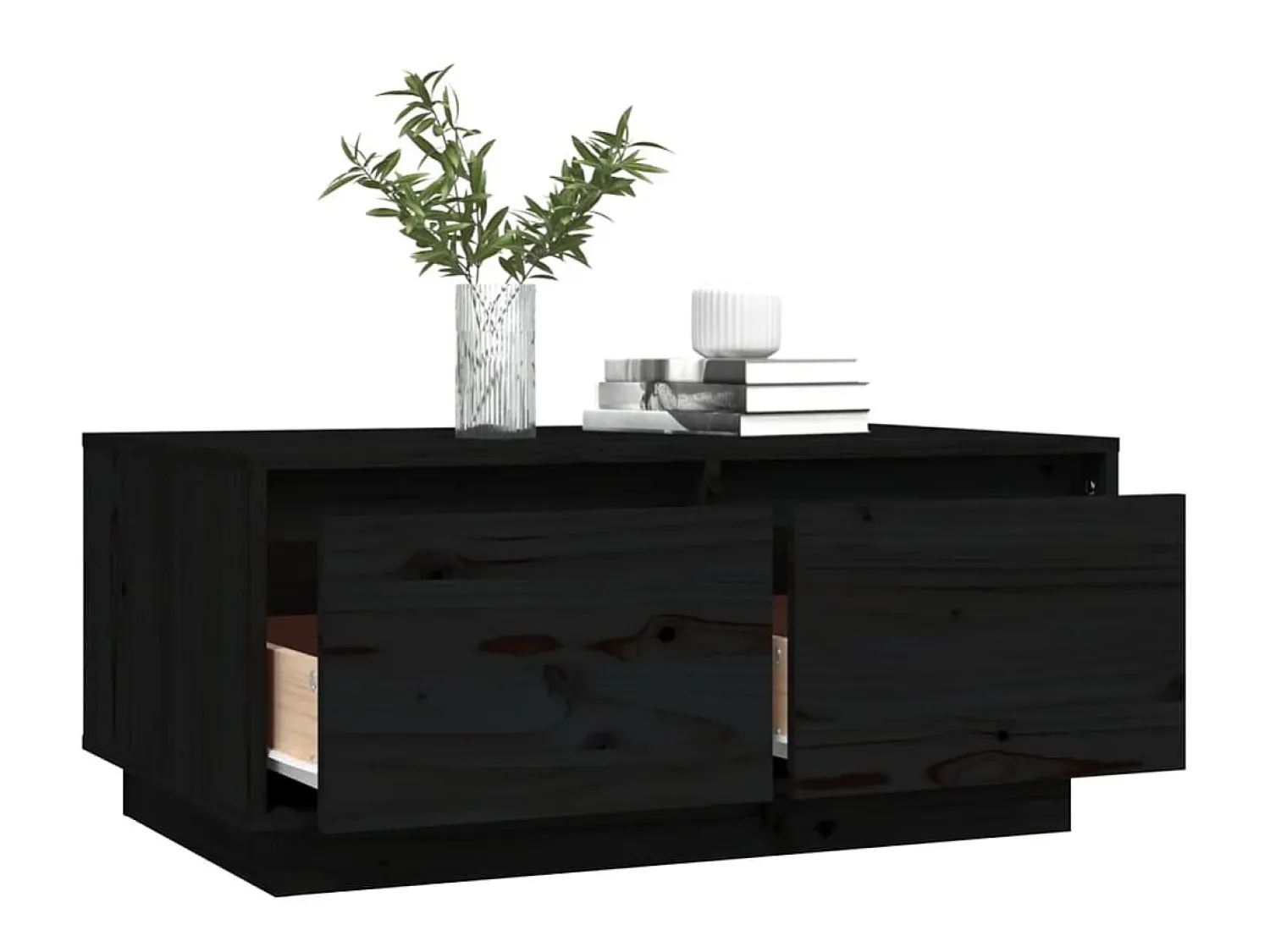 Mesa de centro 80x50x35 cm madeira de pinho maciça PT337310^ Mesa De Centro