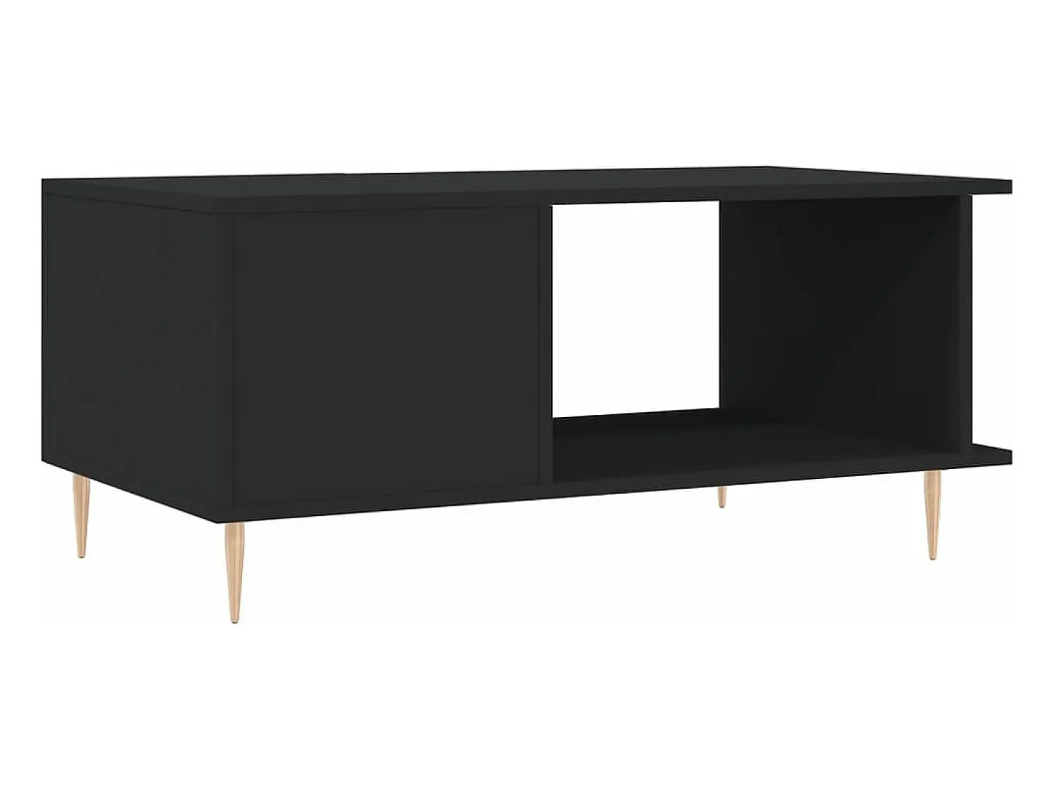 Mesa De Centro|vidaxl Mesa de centro 90x50x40 cm madeira processada Preto