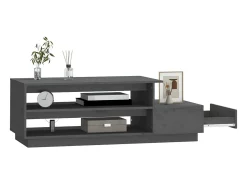 Online Mesa de centro 120x50x40,5 cm madeira de pinho maciça PT334917 Cinzento