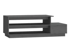 Online Mesa de centro 120x50x40,5 cm madeira de pinho maciça PT334917 Cinzento