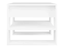 New vidaxl Mesa de centro 55,5x55x45 cm madeira processada Branco