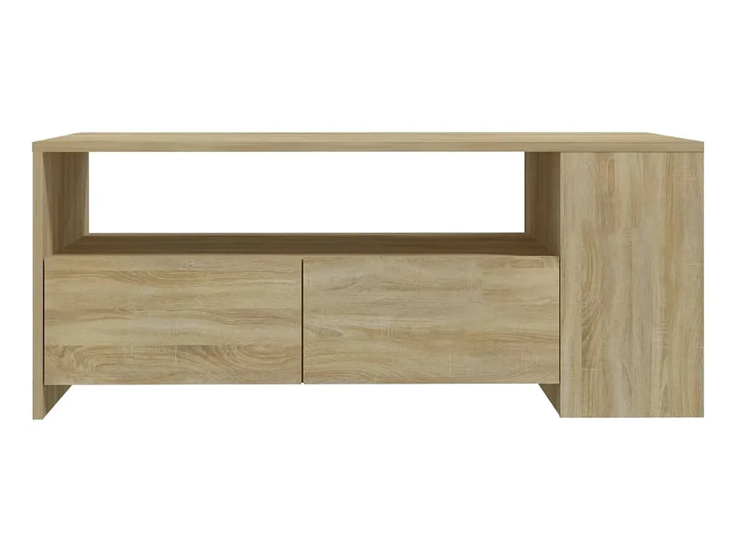 Mesa De Centro| Mesa de centro 102x55x42 cm madeira processada carvalho sonoma PT507345 Castanho