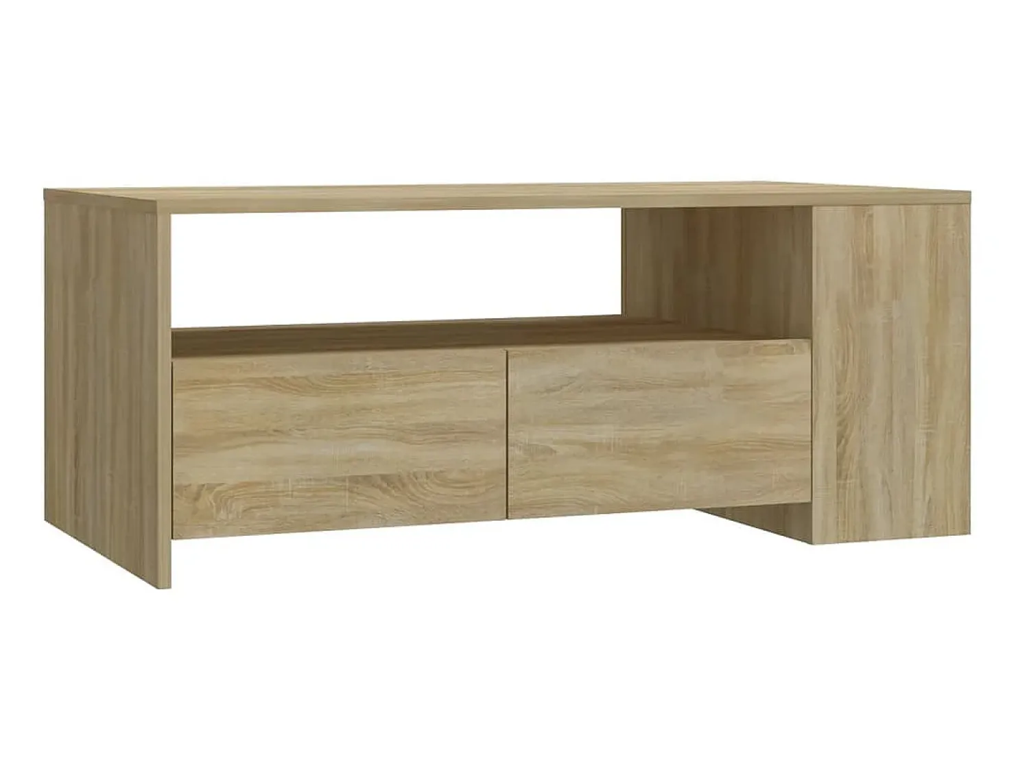Mesa De Centro| Mesa de centro 102x55x42 cm madeira processada carvalho sonoma PT507345 Castanho
