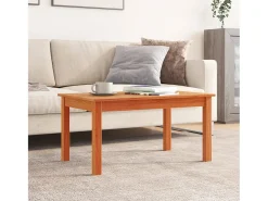 Mesa De Centro* Mesa de centro 80x50x40 cm madeira pinho maciça cera PT890627 Castanho