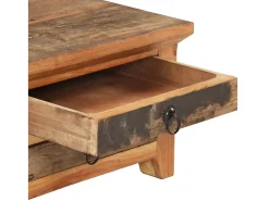 vidaxl Mesa de centro 90x50x31 cm madeira recuperada maciça^ Mesa De Centro