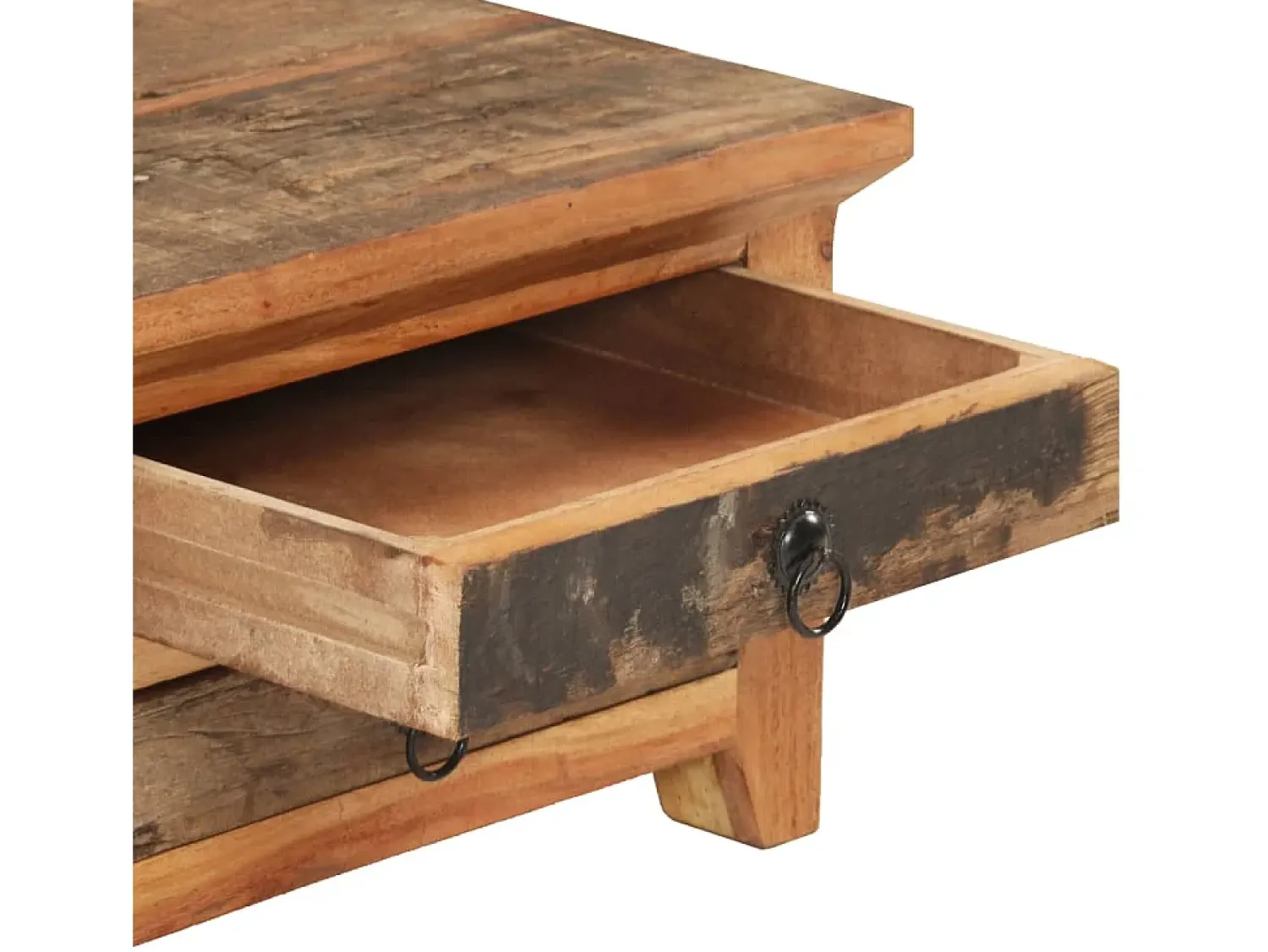 vidaxl Mesa de centro 90x50x31 cm madeira recuperada maciça^ Mesa De Centro