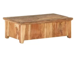 vidaxl Mesa de centro 90x50x31 cm madeira recuperada maciça^ Mesa De Centro