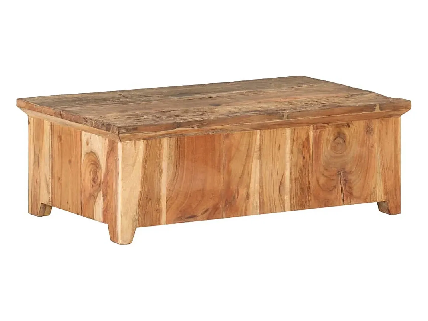 vidaxl Mesa de centro 90x50x31 cm madeira recuperada maciça^ Mesa De Centro