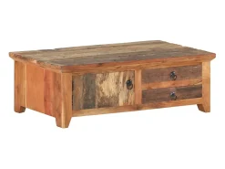 vidaxl Mesa de centro 90x50x31 cm madeira recuperada maciça^ Mesa De Centro