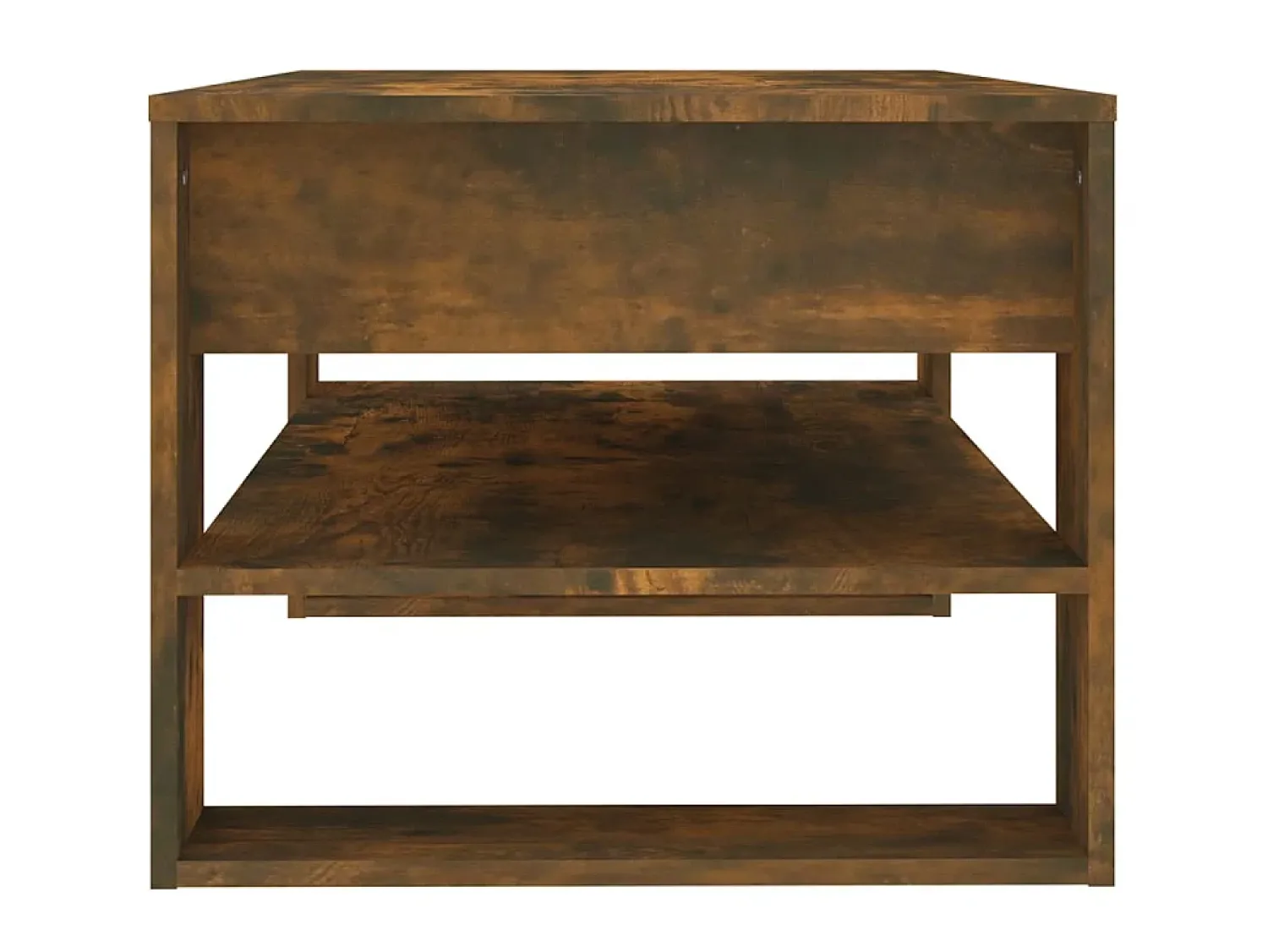 New Mesa de centro 102x55x45 cm madeira processada carvalho fumado PT752229 Castanho