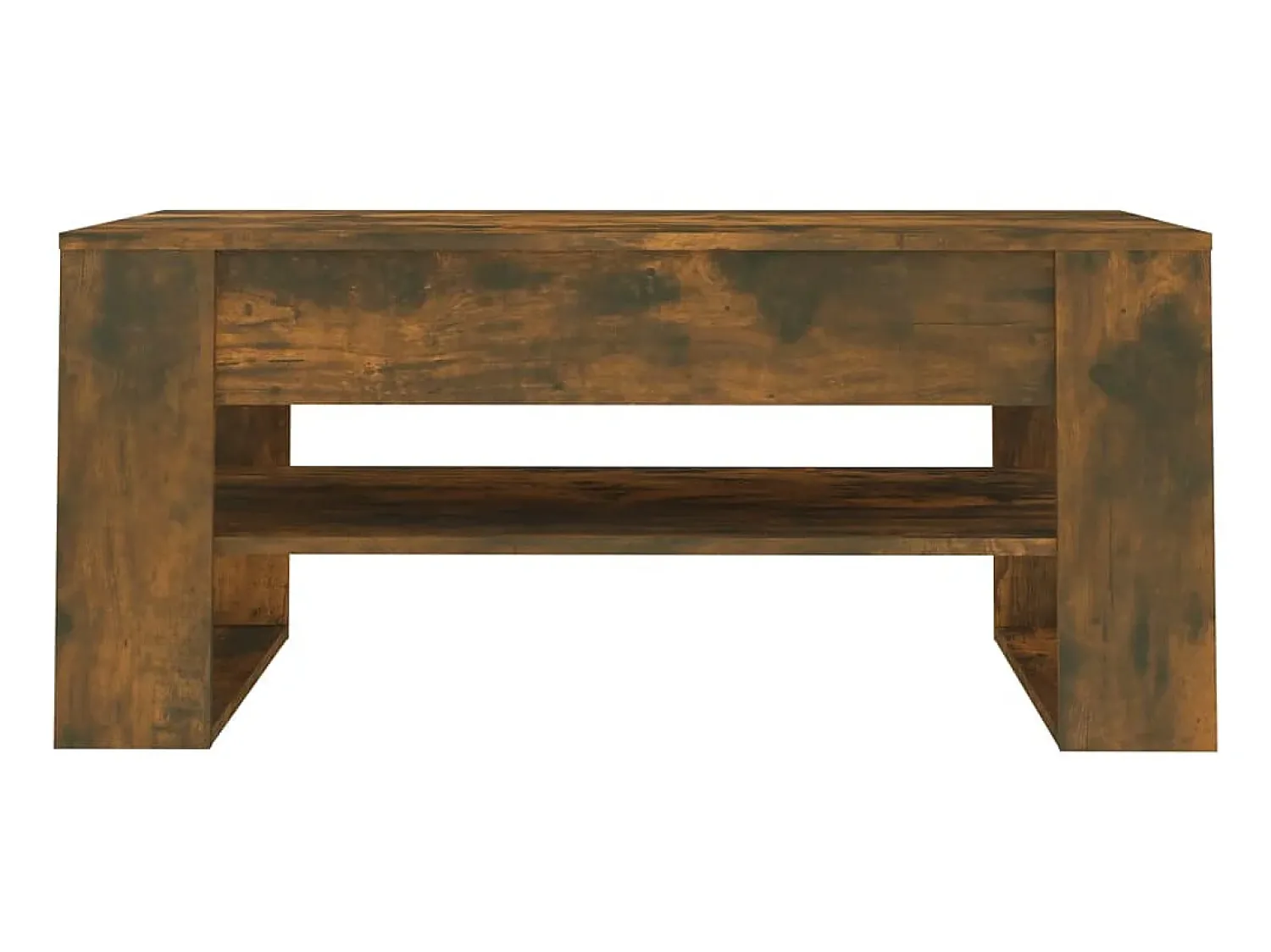 New Mesa de centro 102x55x45 cm madeira processada carvalho fumado PT752229 Castanho