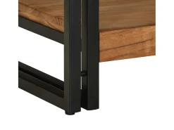 Mesa De Centro|vidaxl Mesa de centro 50x50x38 cm madeira de acácia maciça Natural claro