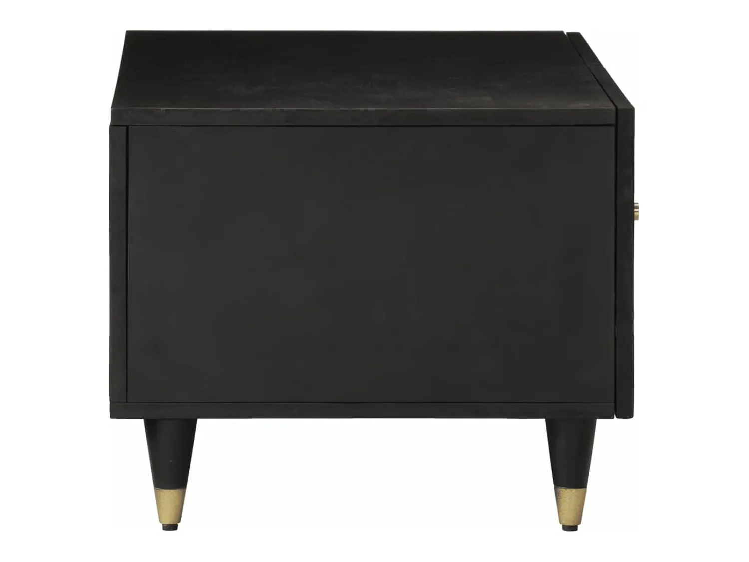 Mesa De Centro| Mesa de centro 80x50x40 cm madeira de mangueira maciça PT729131 Preto