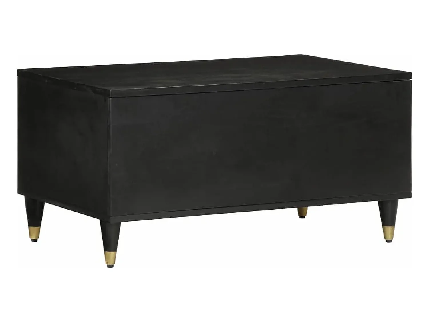Mesa De Centro| Mesa de centro 80x50x40 cm madeira de mangueira maciça PT729131 Preto