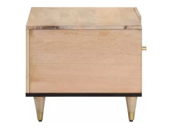 Mesa de centro 80x50x40 cm madeira de mangueira maciça PT791567^ Mesa De Centro