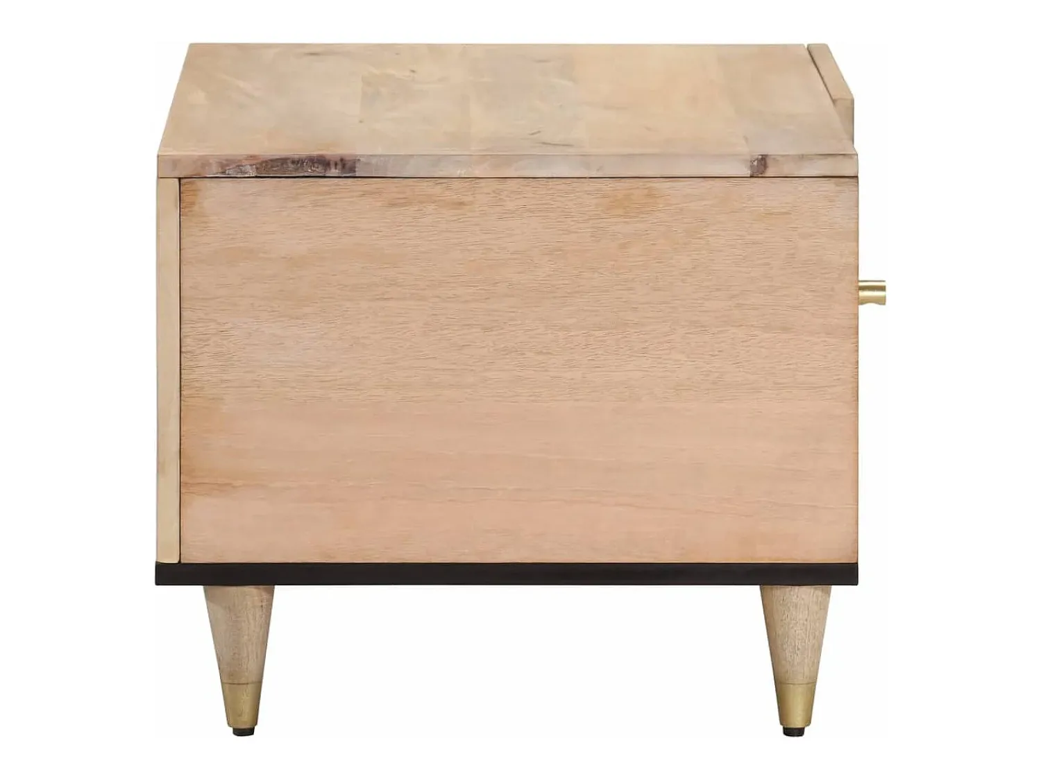 Mesa de centro 80x50x40 cm madeira de mangueira maciça PT791567^ Mesa De Centro