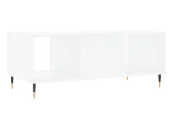 New vidaxl Mesa de centro 102x50x40 cm madeira processada Branco
